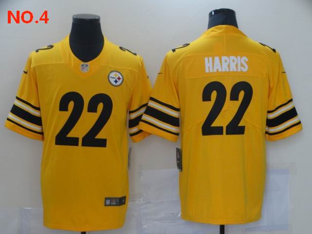 Men's Pittsburgh Steelers #22 Najee Harris Jersey NO.4;